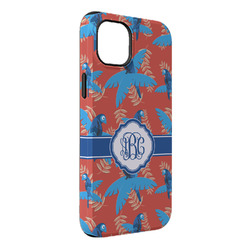 Blue Parrot iPhone Case - Rubber Lined - iPhone 14 Plus (Personalized)
