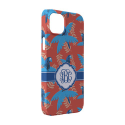 Blue Parrot iPhone Case - Plastic - iPhone 14 Pro (Personalized)