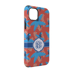 Blue Parrot iPhone Case - Rubber Lined - iPhone 14 Pro (Personalized)