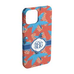 Blue Parrot iPhone Case - Plastic - iPhone 15 (Personalized)