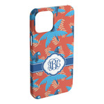 Blue Parrot iPhone Case - Plastic (Personalized)