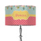 Easter Birdhouses 12" Drum Lampshade - ON STAND (Fabric)