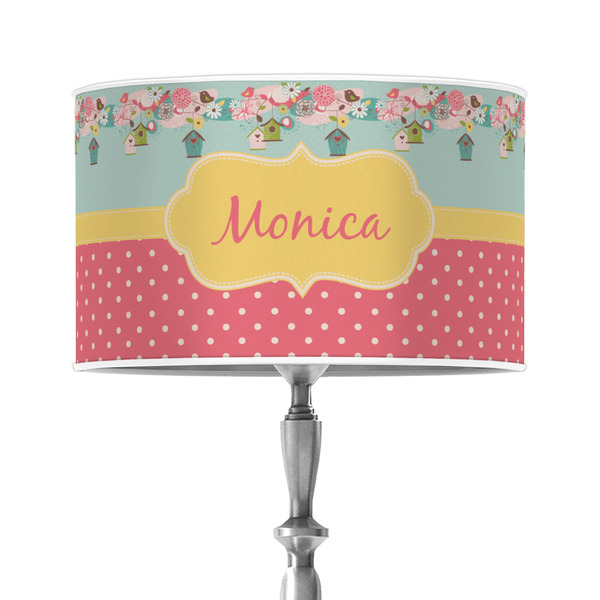 Custom Easter Birdhouses 12" Drum Lamp Shade - Poly-film (Personalized)