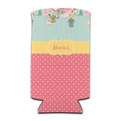 Easter Birdhouses Can Cooler (tall 12 oz) (Personalized)