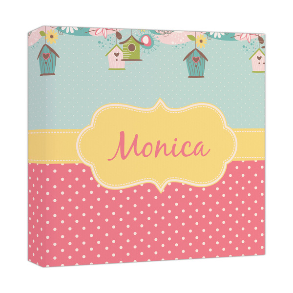 Custom Easter Birdhouses Canvas Print - 12x12 (Personalized)