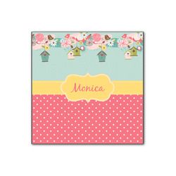 Easter Birdhouses Wood Print - 12x12 (Personalized)