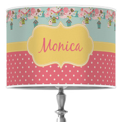 Easter Birdhouses Drum Lamp Shade (Personalized)