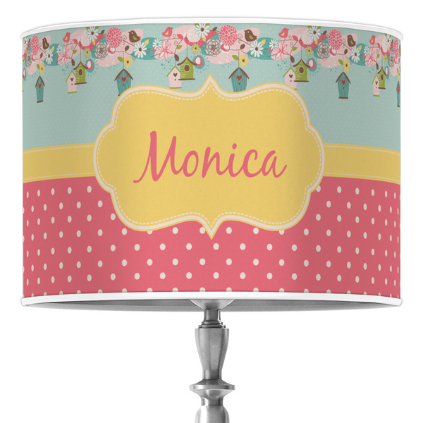 Custom Easter Birdhouses 16" Drum Lamp Shade - Poly-film (Personalized)