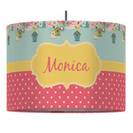 Easter Birdhouses Drum Pendant Lamp (Personalized)