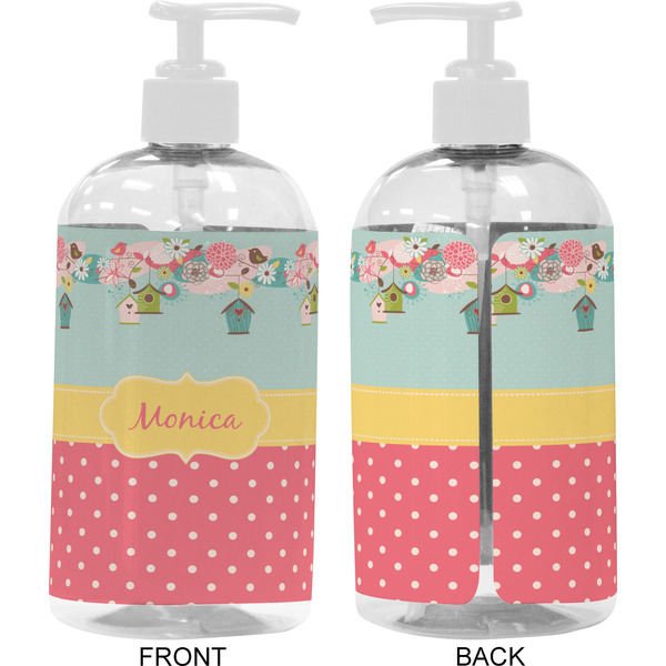 Easter Birdhouses 16 oz Plastic Liquid Dispenser- Approval- White