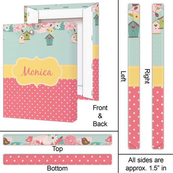 Easter Birdhouses 16x20 - Canvas Print - Approval