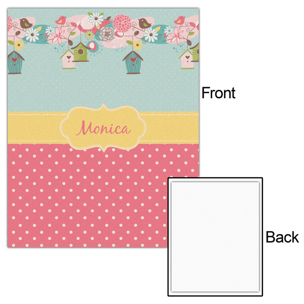 Easter Birdhouses 16x20 - Matte Poster - Front & Back