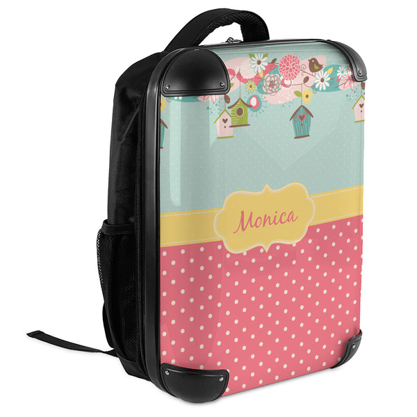 Easter Birdhouses 18" Hard Shell Backpacks - ANGLED VIEW