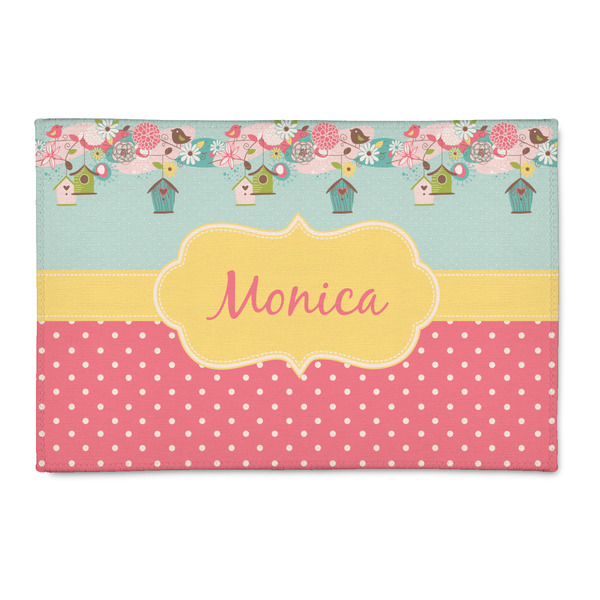 Custom Easter Birdhouses 2' x 3' Patio Rug (Personalized)