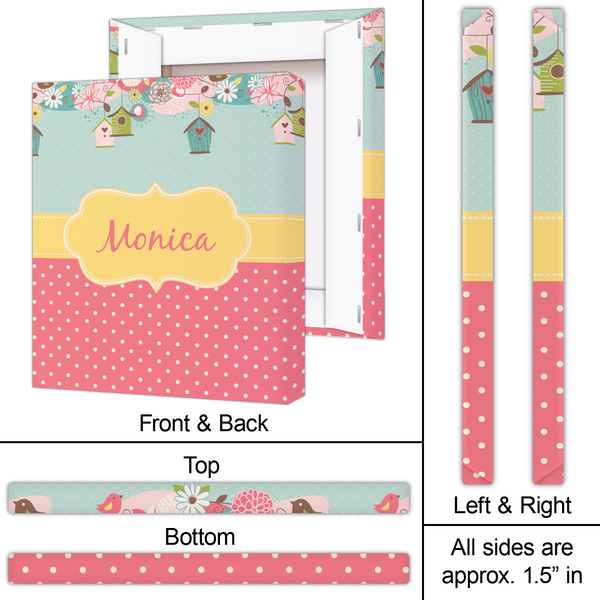 Easter Birdhouses 20x24 - Canvas Print - Approval