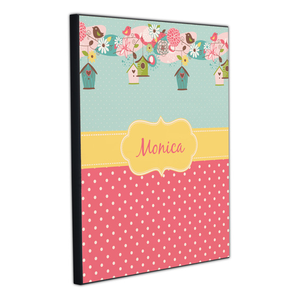 Easter Birdhouses 20x24 Wood Print - Angle View