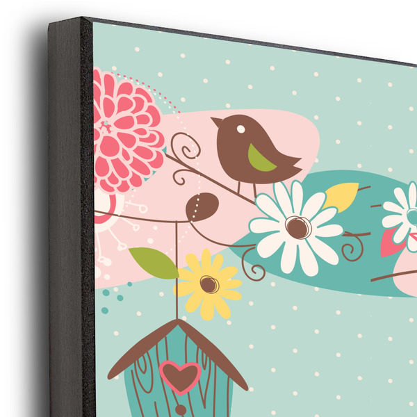 Easter Birdhouses 20x24 Wood Print - Closeup