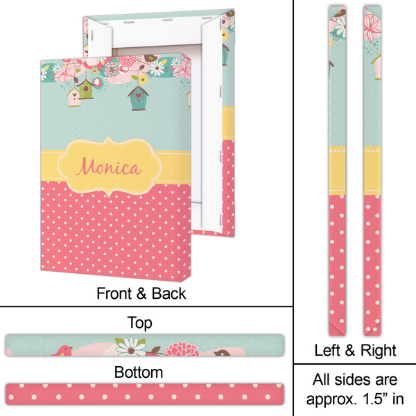 Easter Birdhouses 20x30 - Canvas Print - Approval