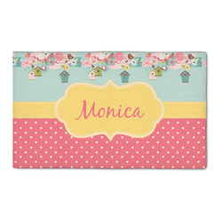 Easter Birdhouses 3' x 5' Indoor Area Rug (Personalized)