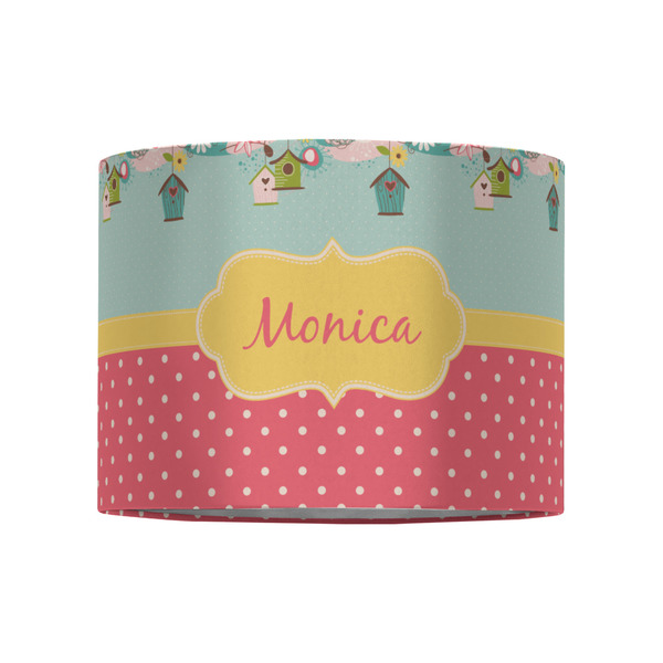 Easter Birdhouses 8" Drum Lampshade - FRONT (Fabric)