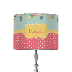 Easter Birdhouses 8" Drum Lamp Shade - Fabric (Personalized)