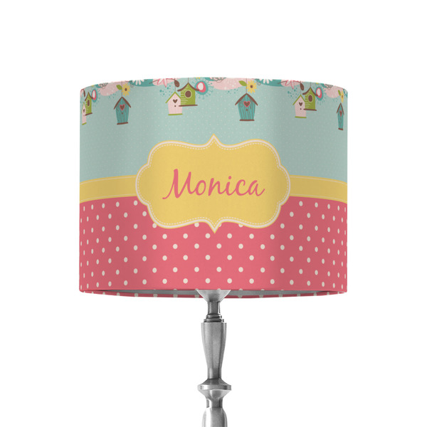 Custom Easter Birdhouses 8" Drum Lamp Shade - Fabric (Personalized)