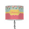 Easter Birdhouses 8" Drum Lampshade - ON STAND (Poly Film)