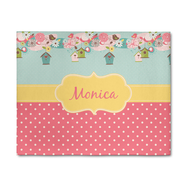 Custom Easter Birdhouses 8' x 10' Patio Rug (Personalized)