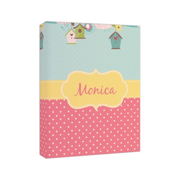 Easter Birdhouses 8x10 - Canvas Print - Angled View