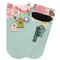 Easter Birdhouses Adult Ankle Socks - Single Pair - Front and Back