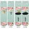 Easter Birdhouses Adult Crew Socks - Double Pair - Front and Back - Apvl