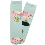 Easter Birdhouses Adult Crew Socks (Personalized)