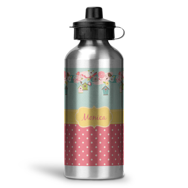 Custom Easter Birdhouses Water Bottles - 20 oz - Aluminum (Personalized)