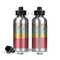 Easter Birdhouses Aluminum Water Bottle - Front and Back