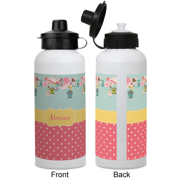Easter Birdhouses Aluminum Water Bottle - White APPROVAL