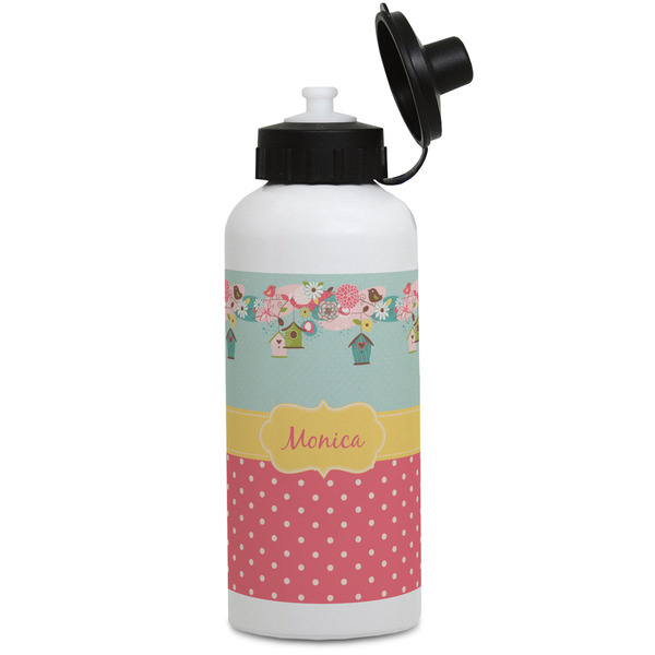 Custom Easter Birdhouses Water Bottles - Aluminum - 20 oz - White (Personalized)