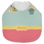 Easter Birdhouses Jersey Knit Baby Bib w/ Name or Text