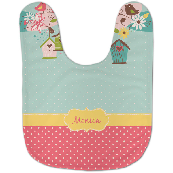Easter Birdhouses Baby Bib - AFT flat