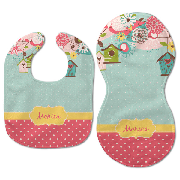 Easter Birdhouses Baby Bib & Burp Set - Approval (new bib & burp)