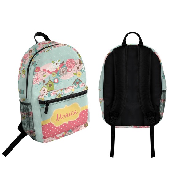 Easter Birdhouses Backpack front and back - Apvl