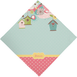 Easter Birdhouses Dog Bandana Scarf w/ Name or Text