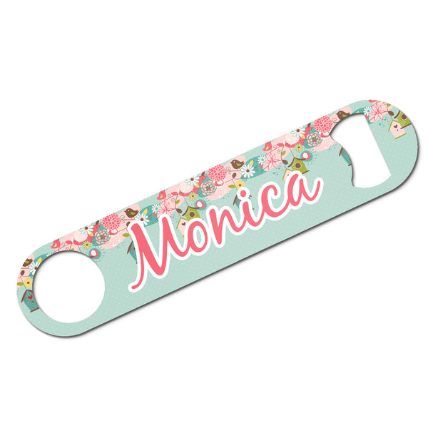 Custom Easter Birdhouses Bar Bottle Opener w/ Name or Text