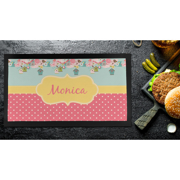 Easter Birdhouses Bar Mat - Small - LIFESTYLE