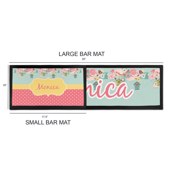 Easter Birdhouses Bar Mats - Sizing Chart