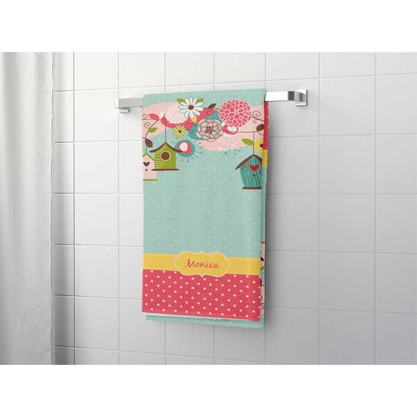 Easter Birdhouses Bath Towel - LIFESTYLE