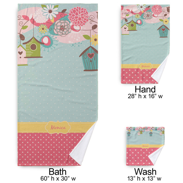 Easter Birdhouses Bath Towel Sets - 3-piece - Approval