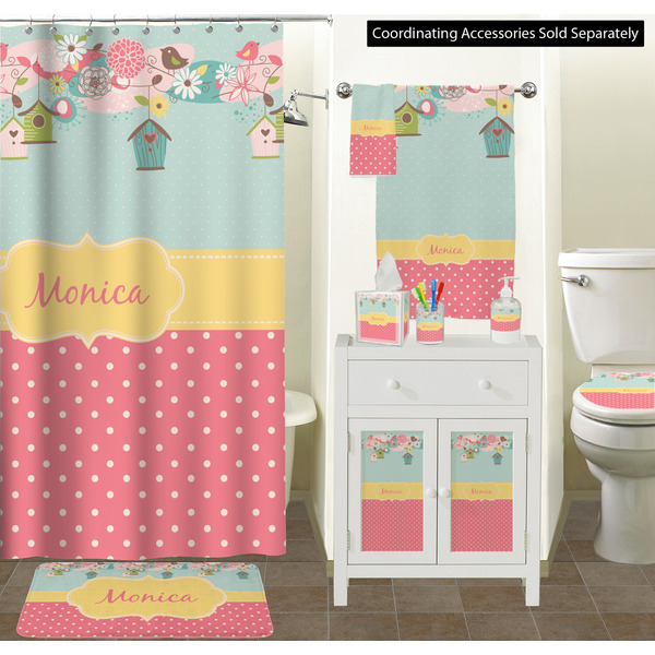 Easter Birdhouses Bathroom Scene