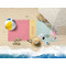 Easter Birdhouses Beach Towel Lifestyle