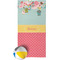 Easter Birdhouses Beach Towel (Personalized)
