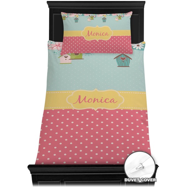 Easter Birdhouses Bedding Set (Twin) - Duvet